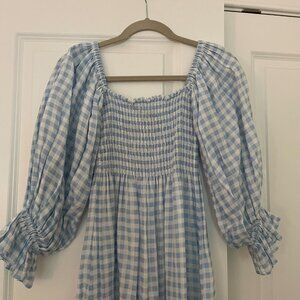 Sleeper Atlanta Dress in Blue Gingham